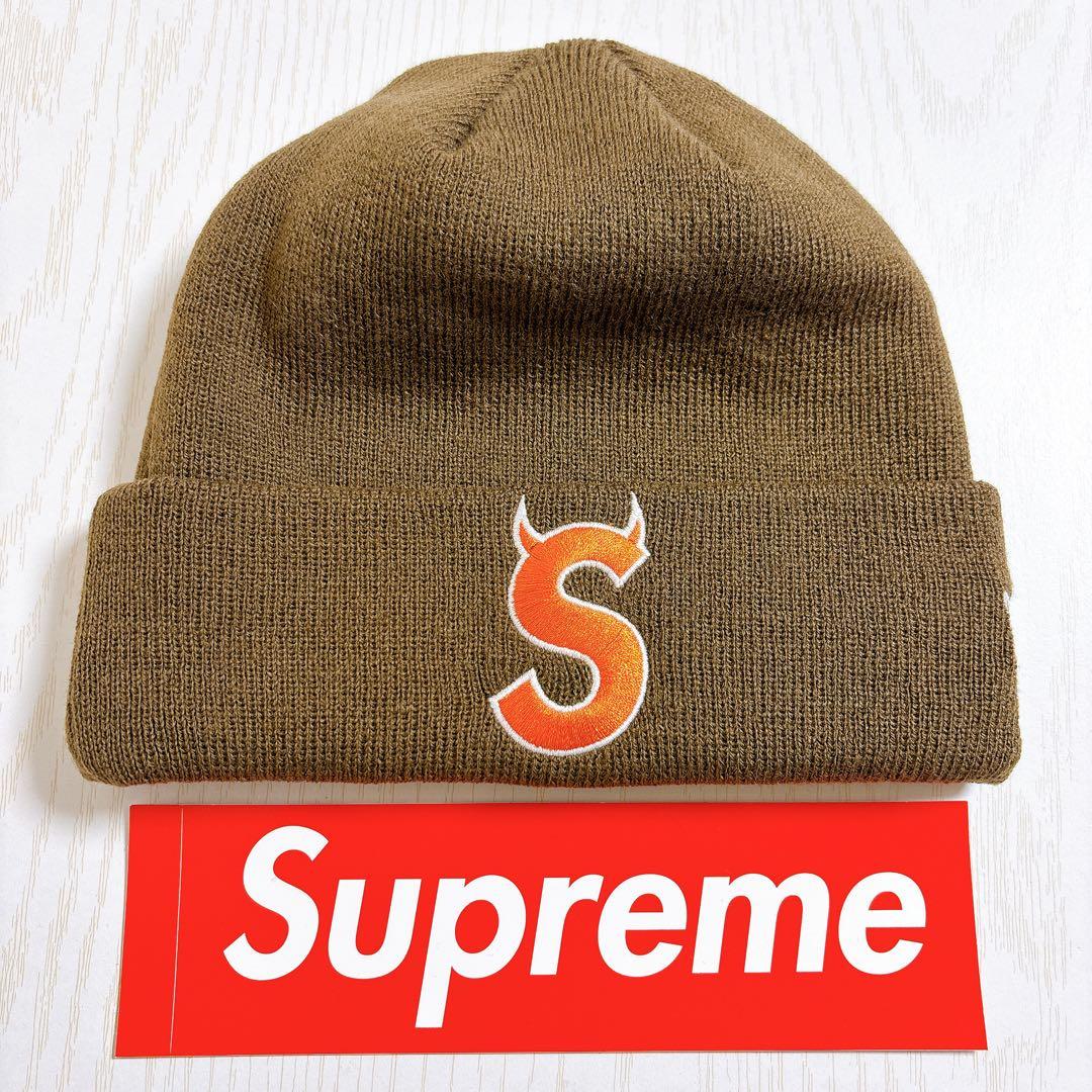 Supreme NEW ERA Sロゴ ツノ　デビル　ブラウン　オレンジ