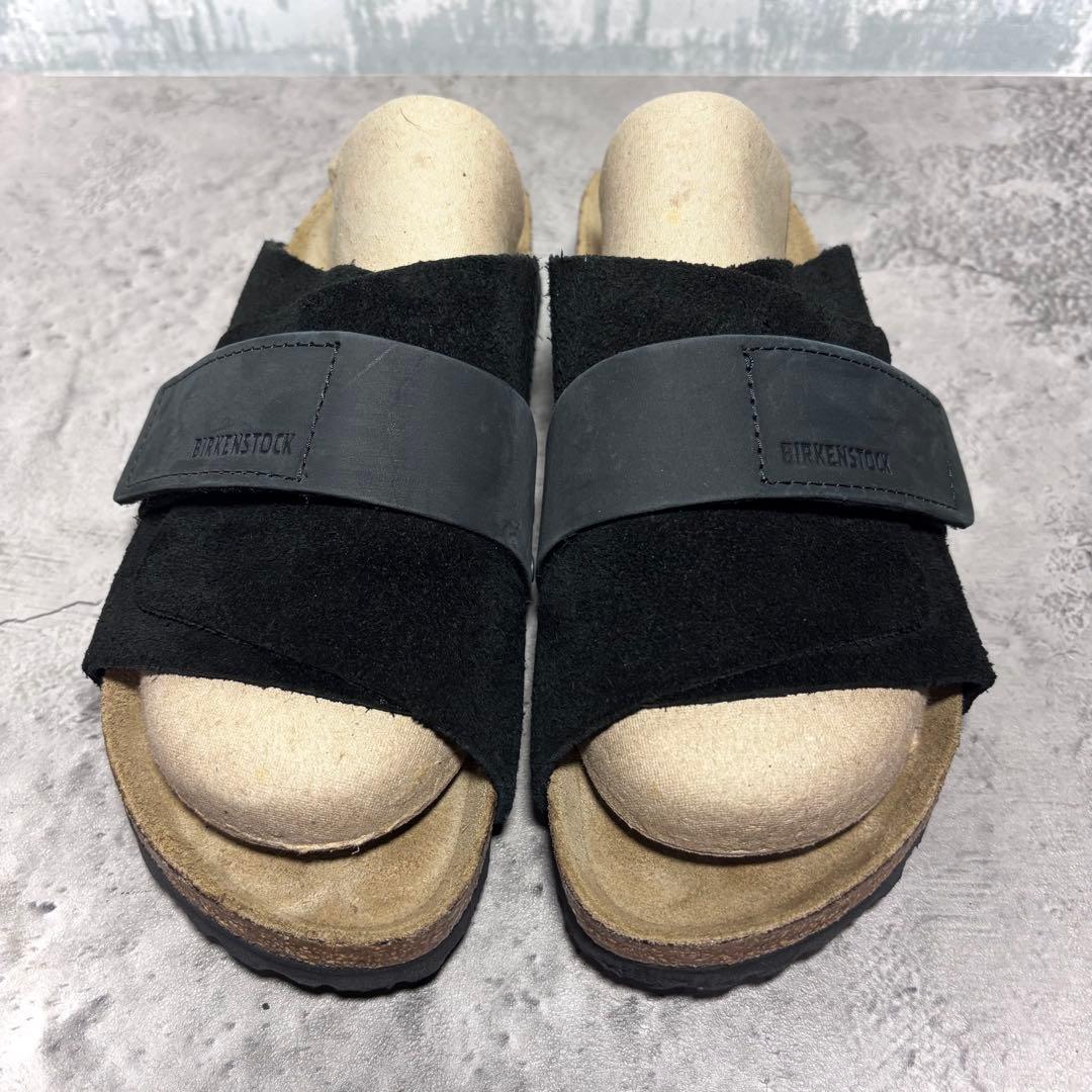 【岡田幸広！】ビルケンシュトック キョウト 37 黒 スエード レザー