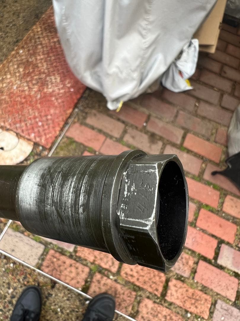 ZRX1200 ダエグ　ラジカル　フロント中空クロモリアクスルシャフト