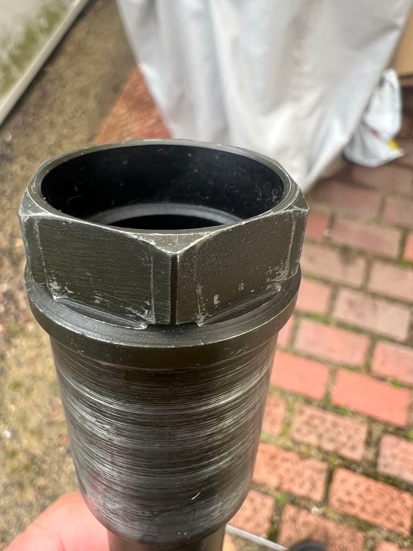 ZRX1200 ダエグ　ラジカル　フロント中空クロモリアクスルシャフト