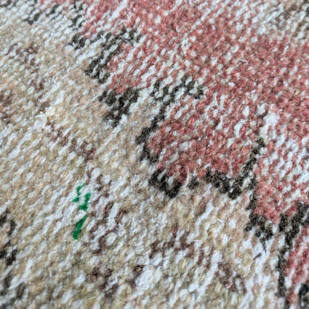 101×218 かすれた赤のトルコヴィンテージラグ