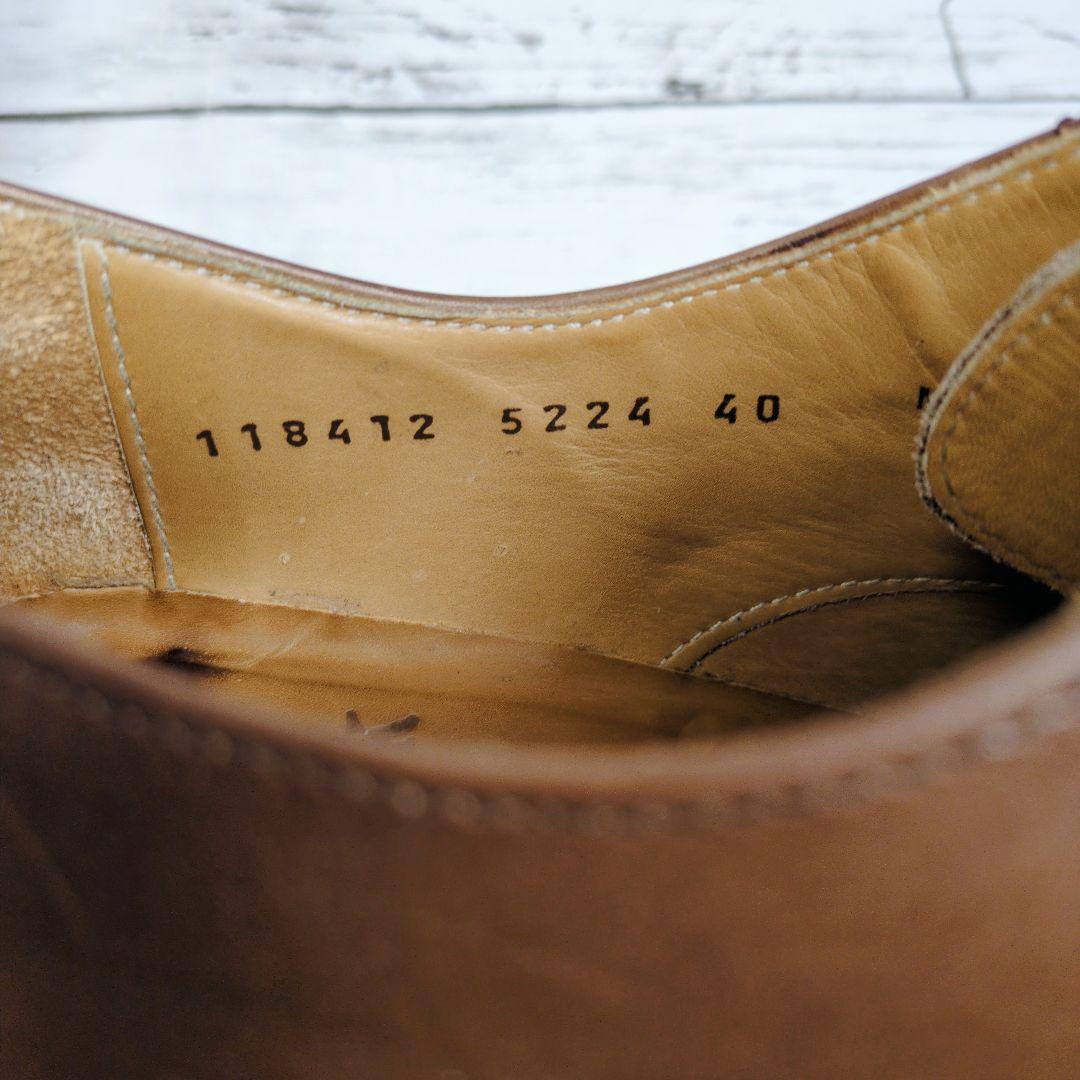 s*o様 良品【Berwick】バーウィック ブラウン ストレートチップ40 2