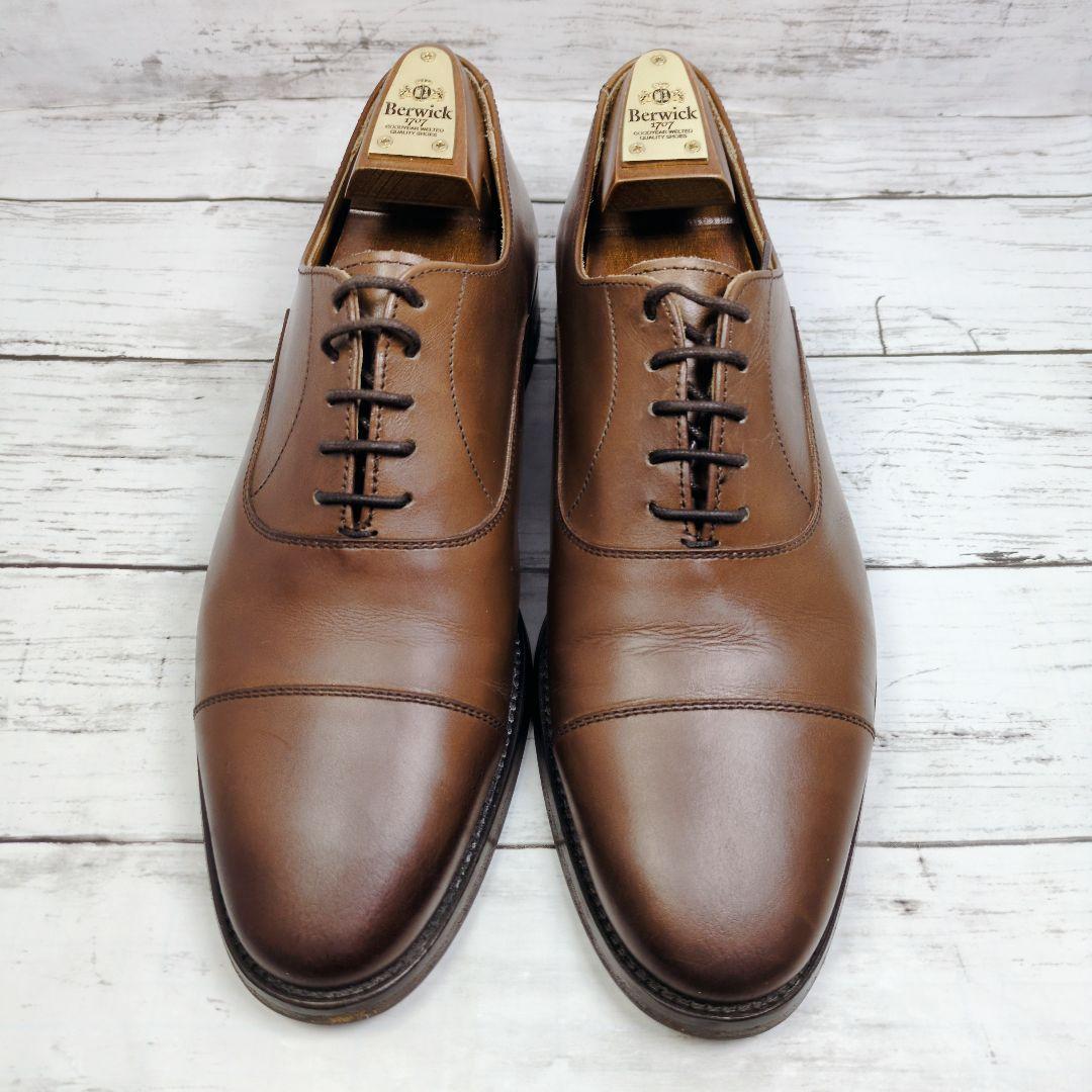 s*o様 良品【Berwick】バーウィック ブラウン ストレートチップ40 2