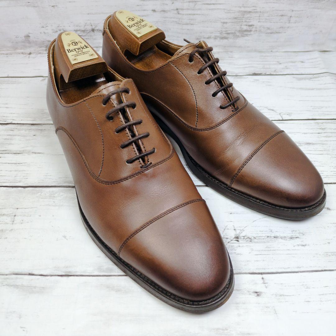 s*o様 良品【Berwick】バーウィック ブラウン ストレートチップ40 2