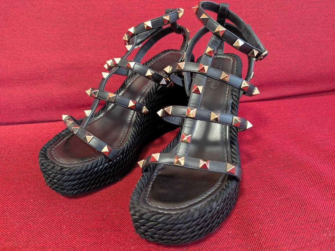 VALENTINO GARAVANI ヴァレンティウェッジソール サンダル 37