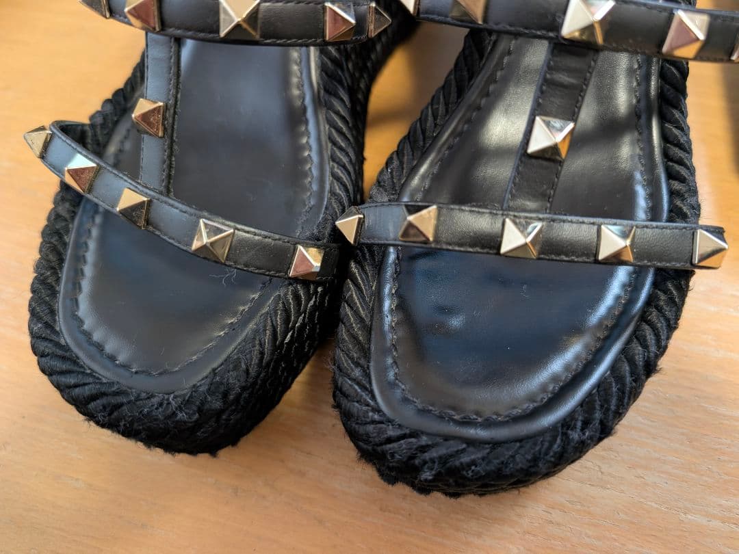 VALENTINO GARAVANI ヴァレンティウェッジソール サンダル 37