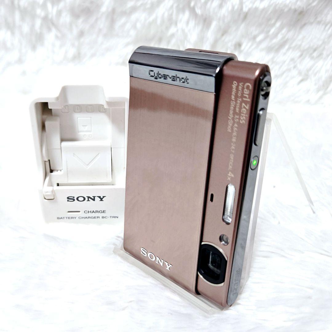 限定値下☆動作確認済 SONY サイバーショット DSC-T90 ブラウン 光沢