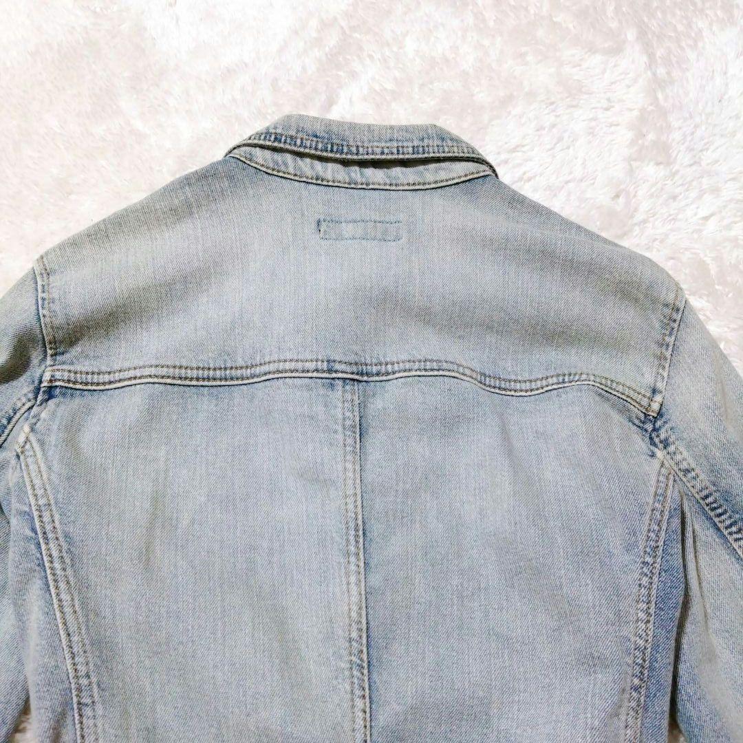 ローレンラルフローレン　デニムジャケット　ベルト　シルバーボタン　ロゴ　S〜M