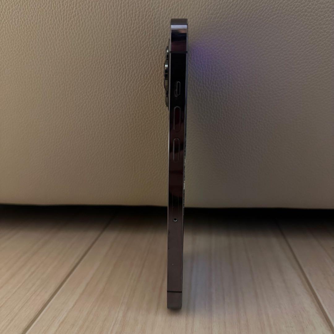 Apple iPhone 14 Pro ディープパープル 画面ひびあり