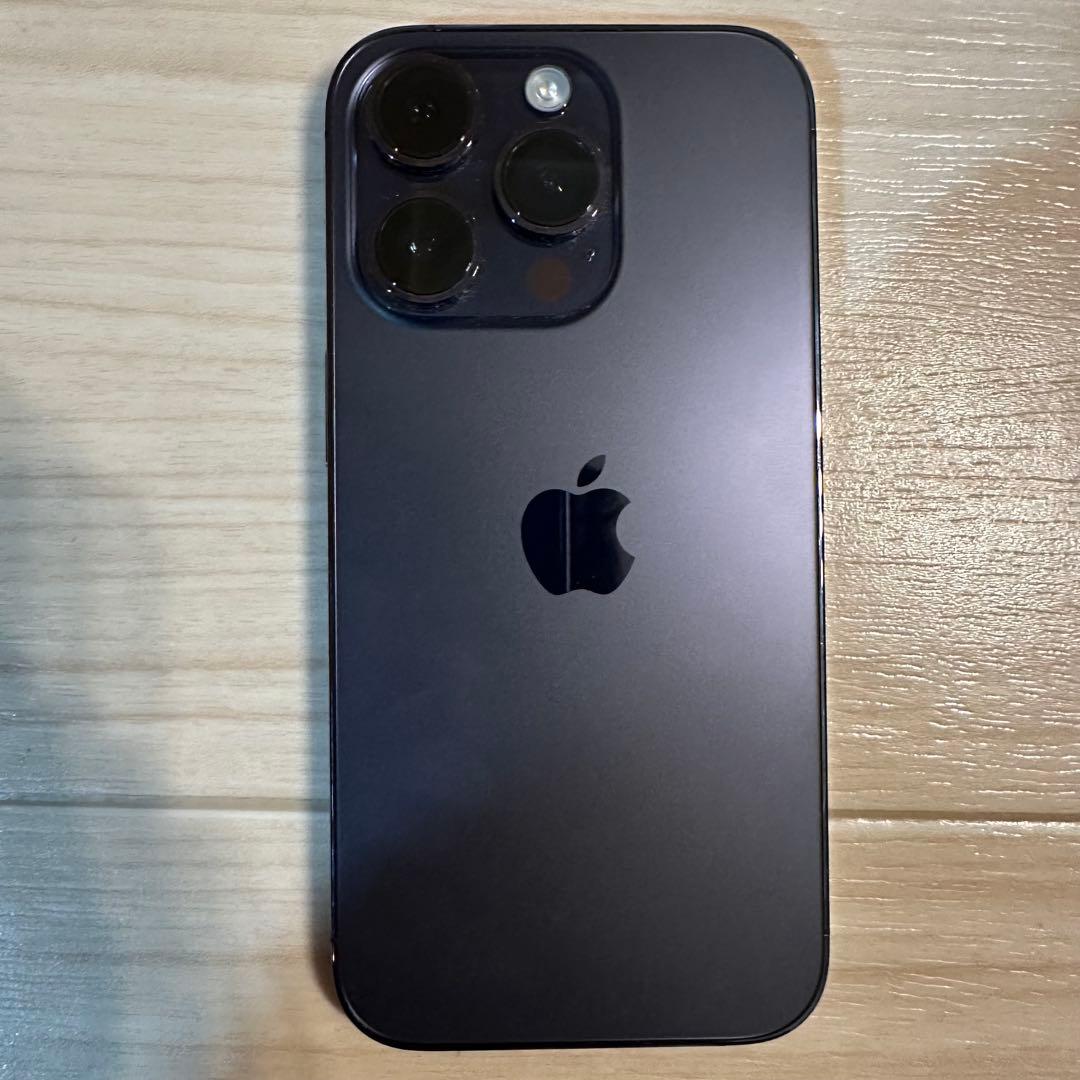 Apple iPhone 14 Pro ディープパープル 画面ひびあり