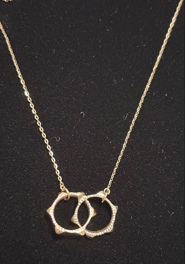 週末限定値下げ✨KAORU K10 スタッズネックレス リングネックレス