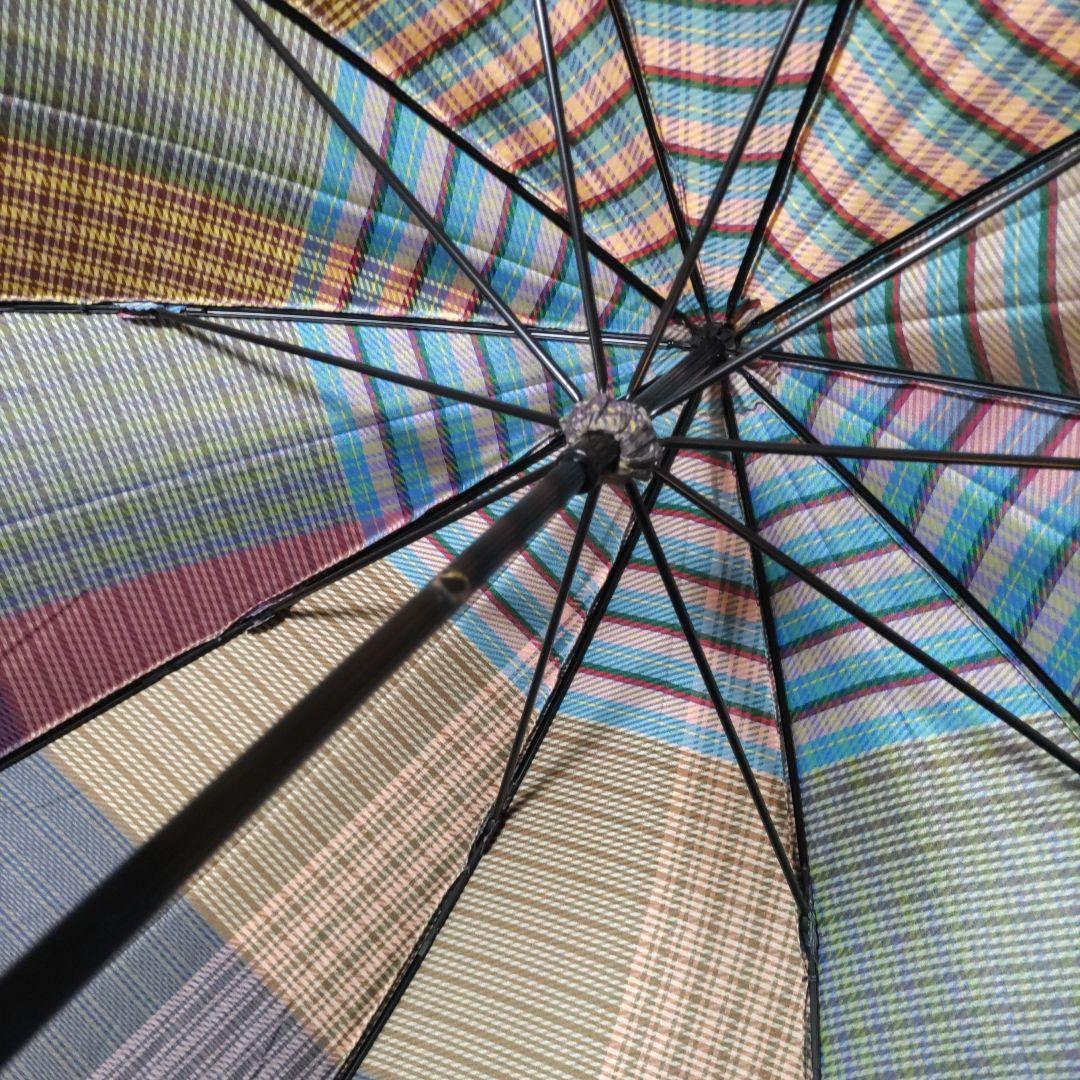ヴィヴィアンウエストウッド　チェック柄 マルチカラー 長傘