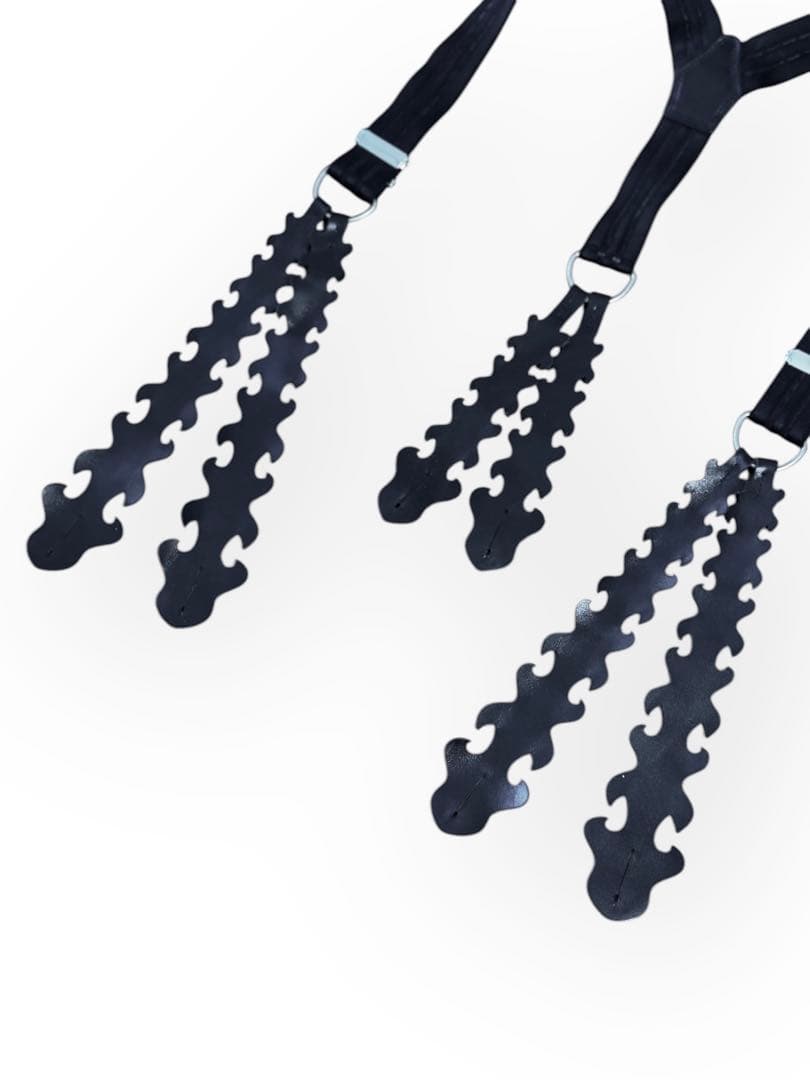 希少 yohji yamamoto 18AW レザーサスペンダー 野田洋次郎着用