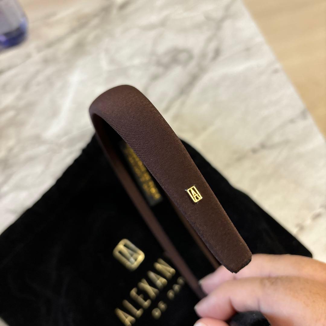 ALEXANDRE DE PARISカチューシャブラウン