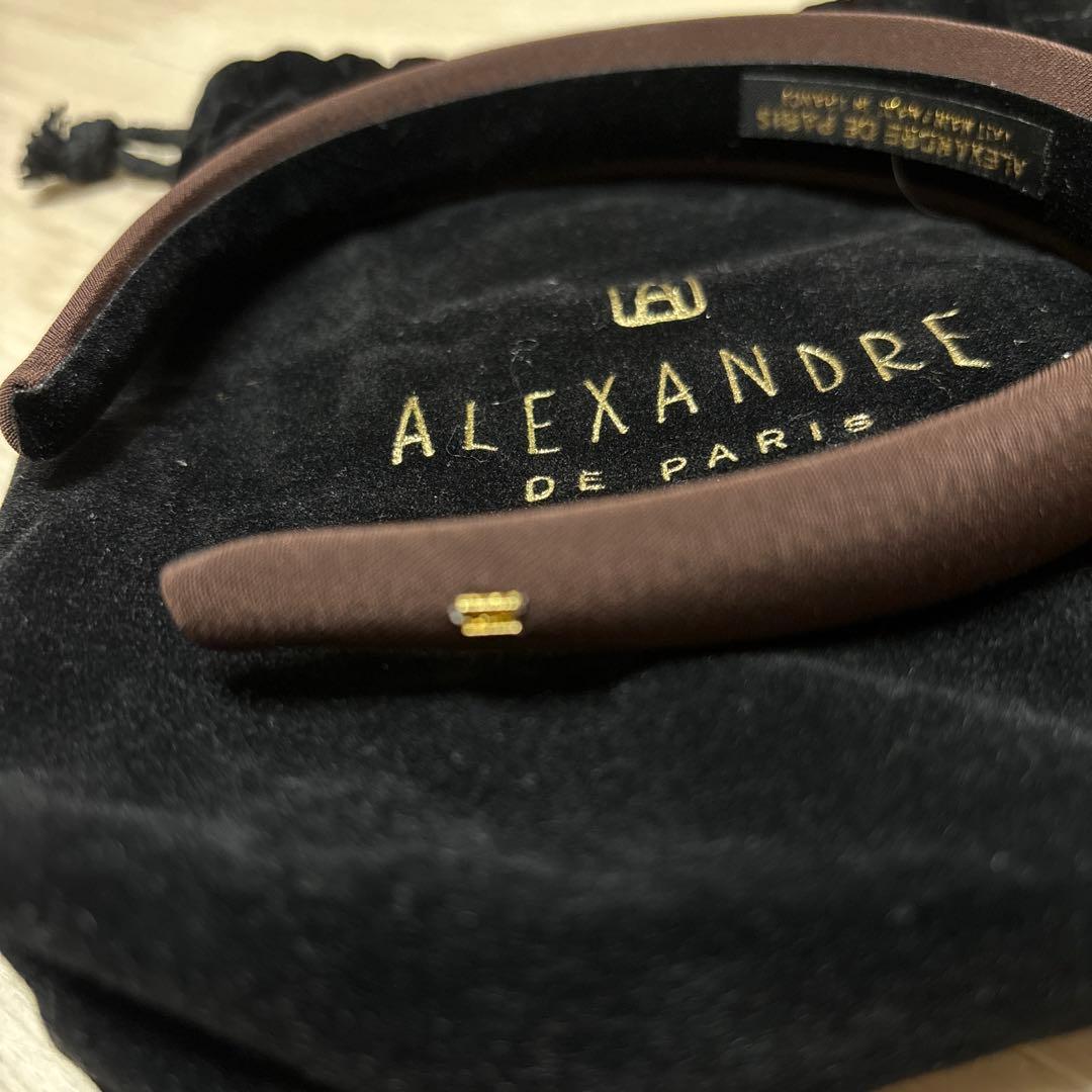 ALEXANDRE DE PARISカチューシャブラウン