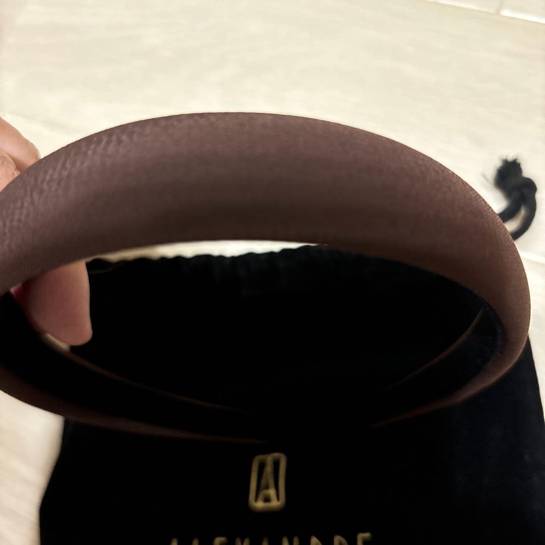 ALEXANDRE DE PARISカチューシャブラウン