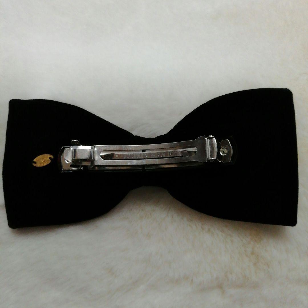 【シャネル】バレッタ　レア　BLACKリボン