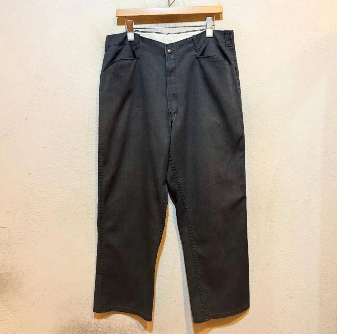 BEN DAVIS 80s 黄タグ フリスコパンツ グレー USA製 W36