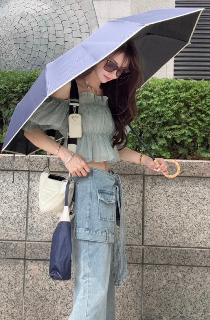 完全遮光　晴雨兼用　日傘　成瀬愛里　しいちゃん　100%遮光