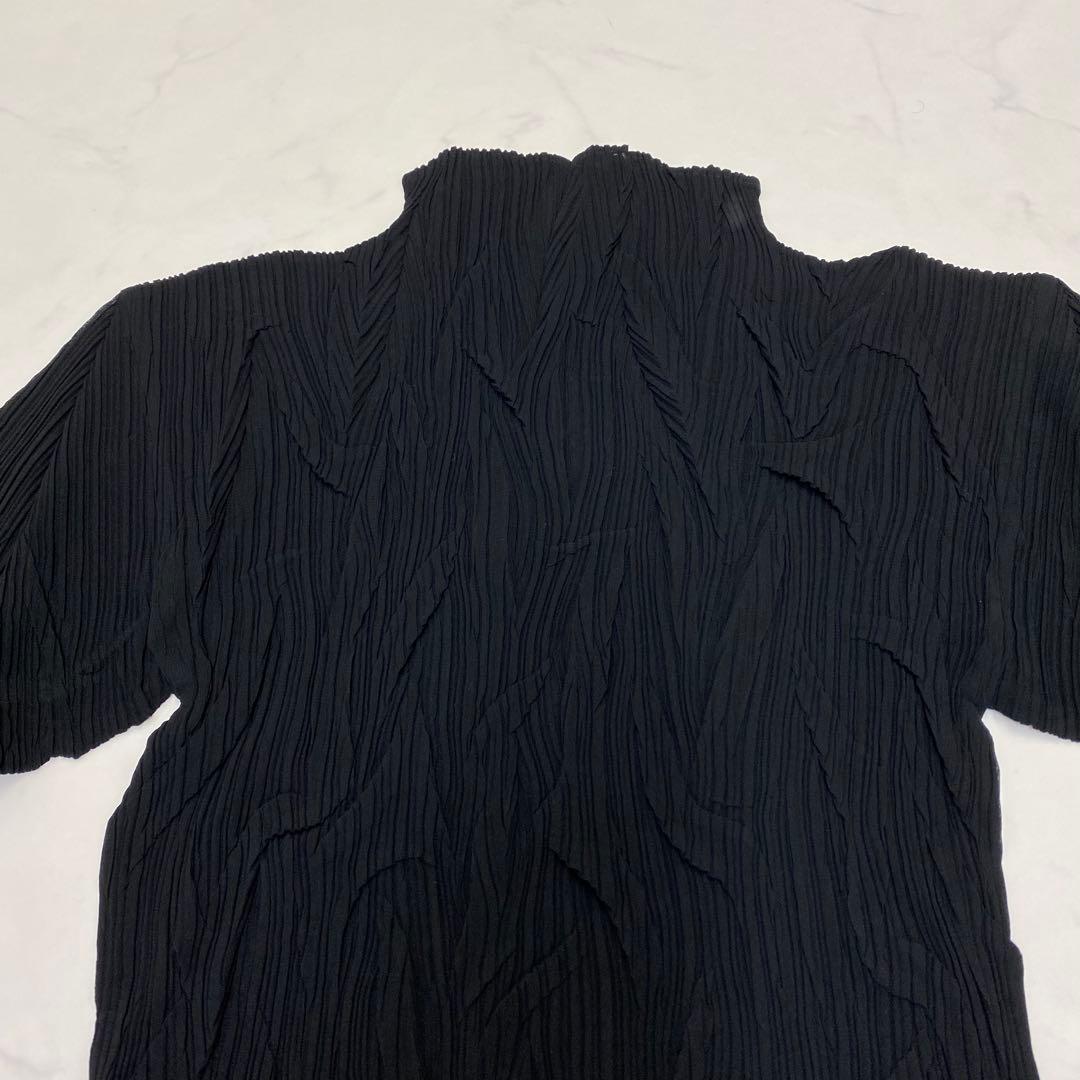 希少★ISSEY MIYAKE イッセイミヤケ ハイネックカットソー プリーツM
