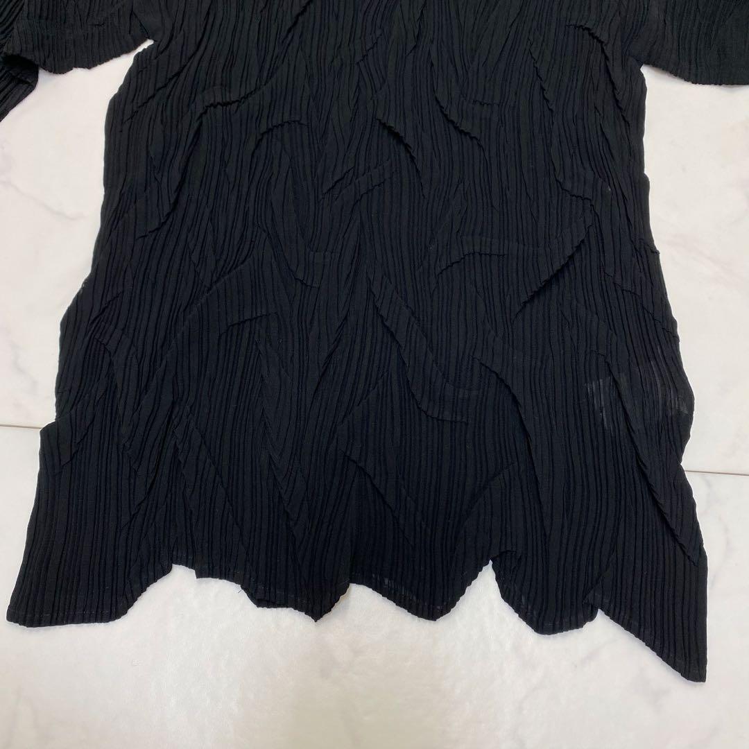 希少★ISSEY MIYAKE イッセイミヤケ ハイネックカットソー プリーツM