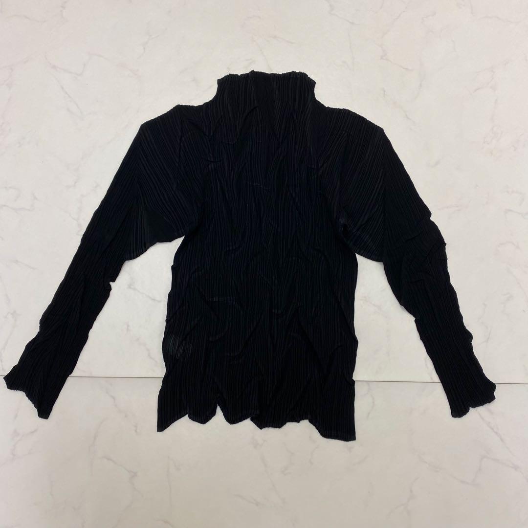 希少★ISSEY MIYAKE イッセイミヤケ ハイネックカットソー プリーツM