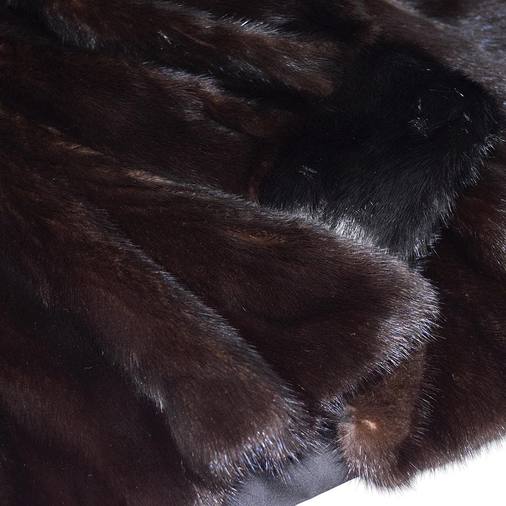 Black Jewel ダークミンク 毛皮コート セミロング 13　着丈80cm