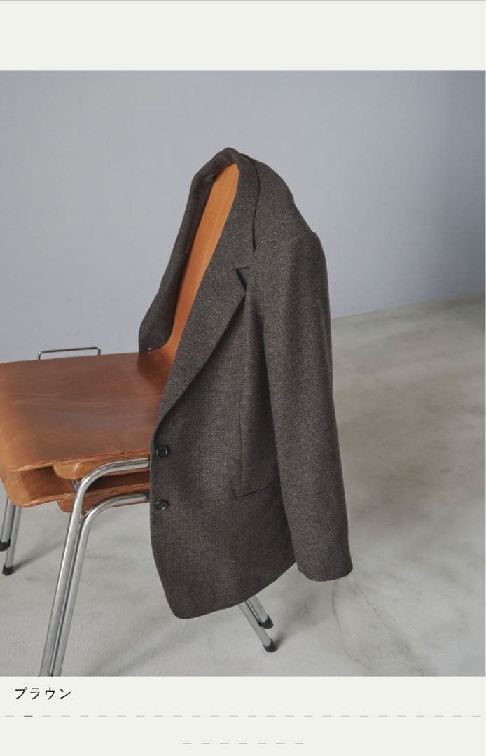 anuke ブラウン テーラードジャケット