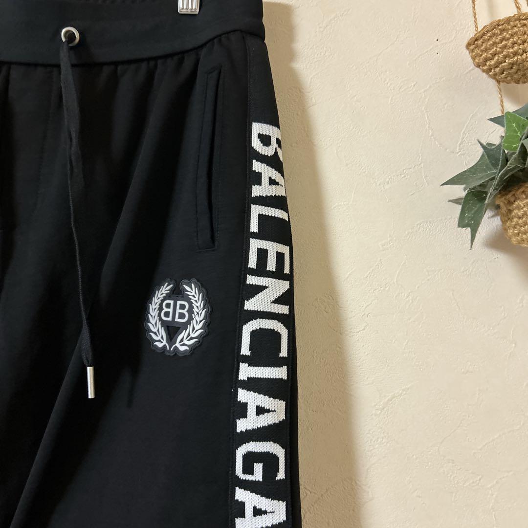 BALENCIAGA バレンシアガ BBロゴ スウェットショートパンツ L 黒