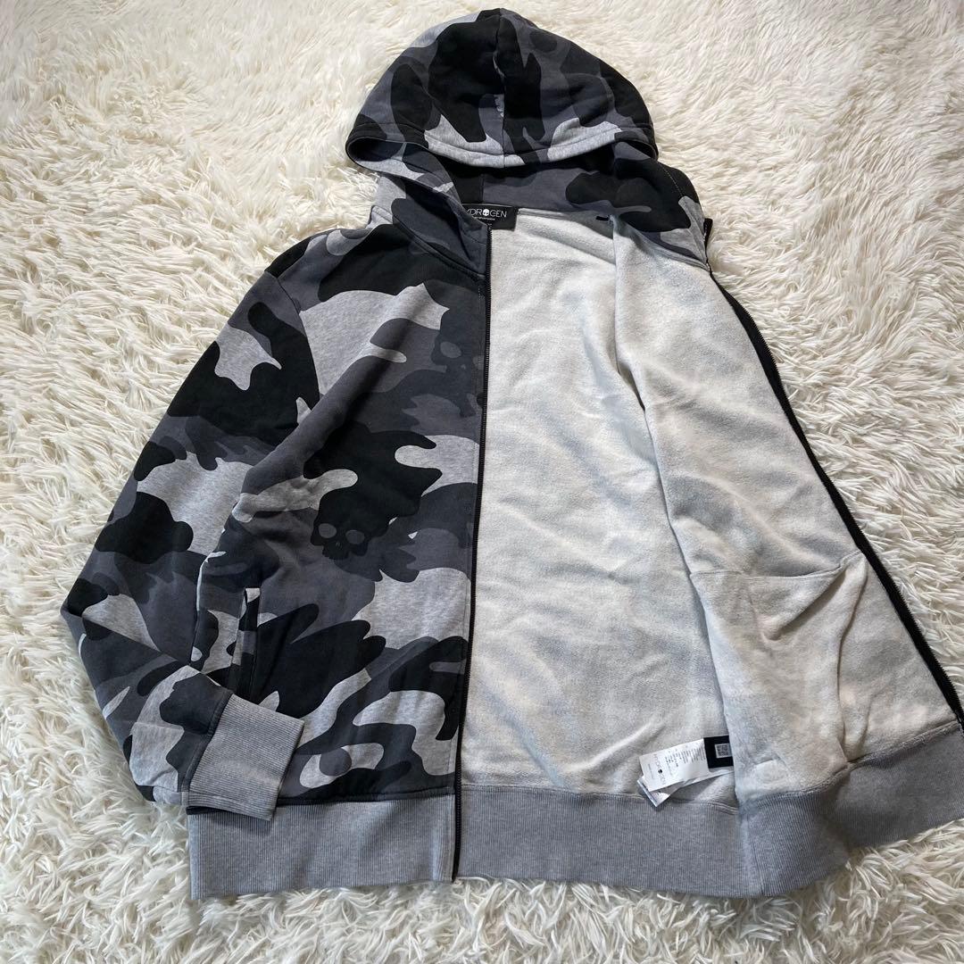 極美品 ハイドロゲン カモフラ スウェットセットアップ スカル 2XL