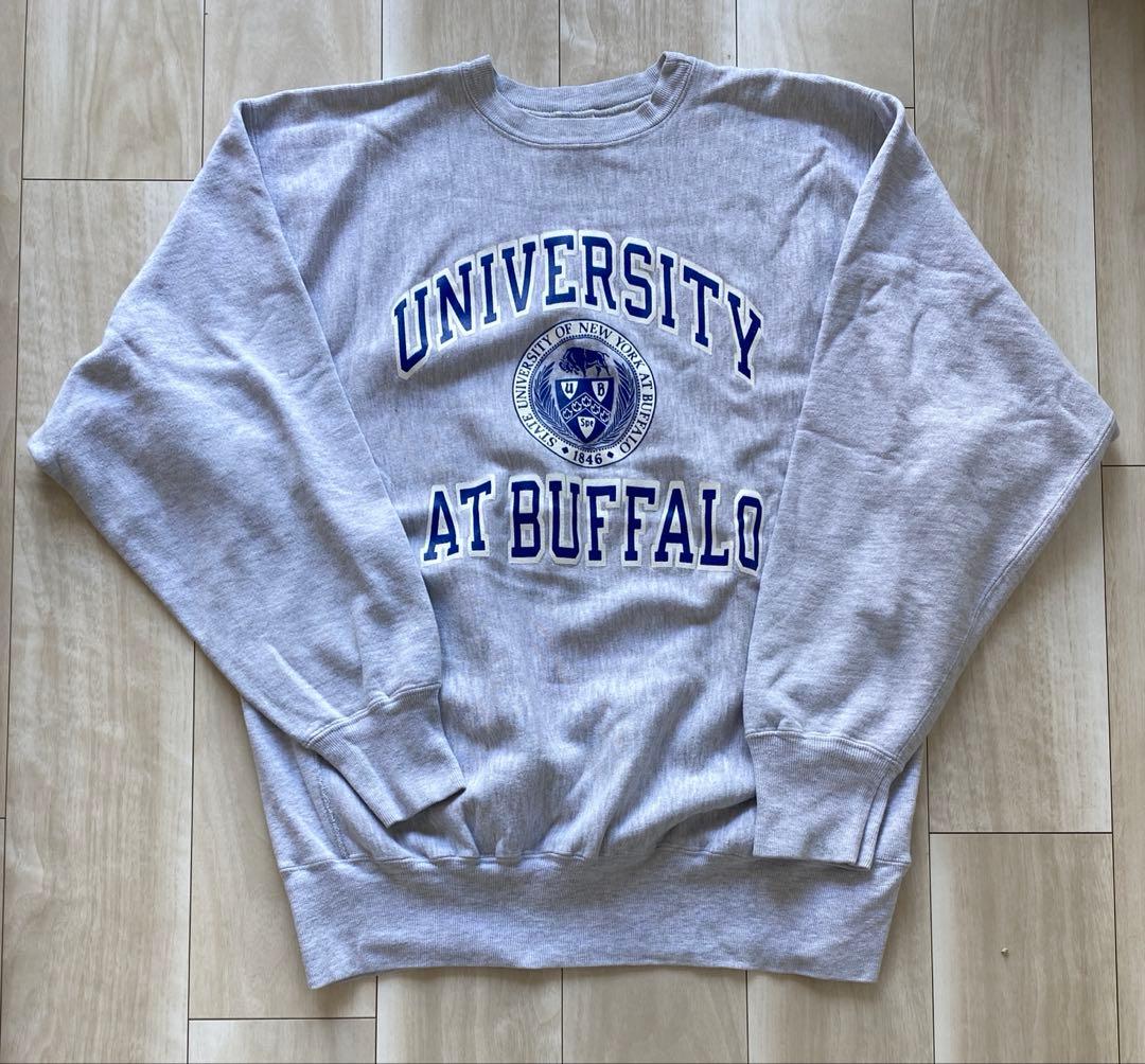 【希少XXL】 90s チャンピオン リバースウィーブ USA製 三段プリント