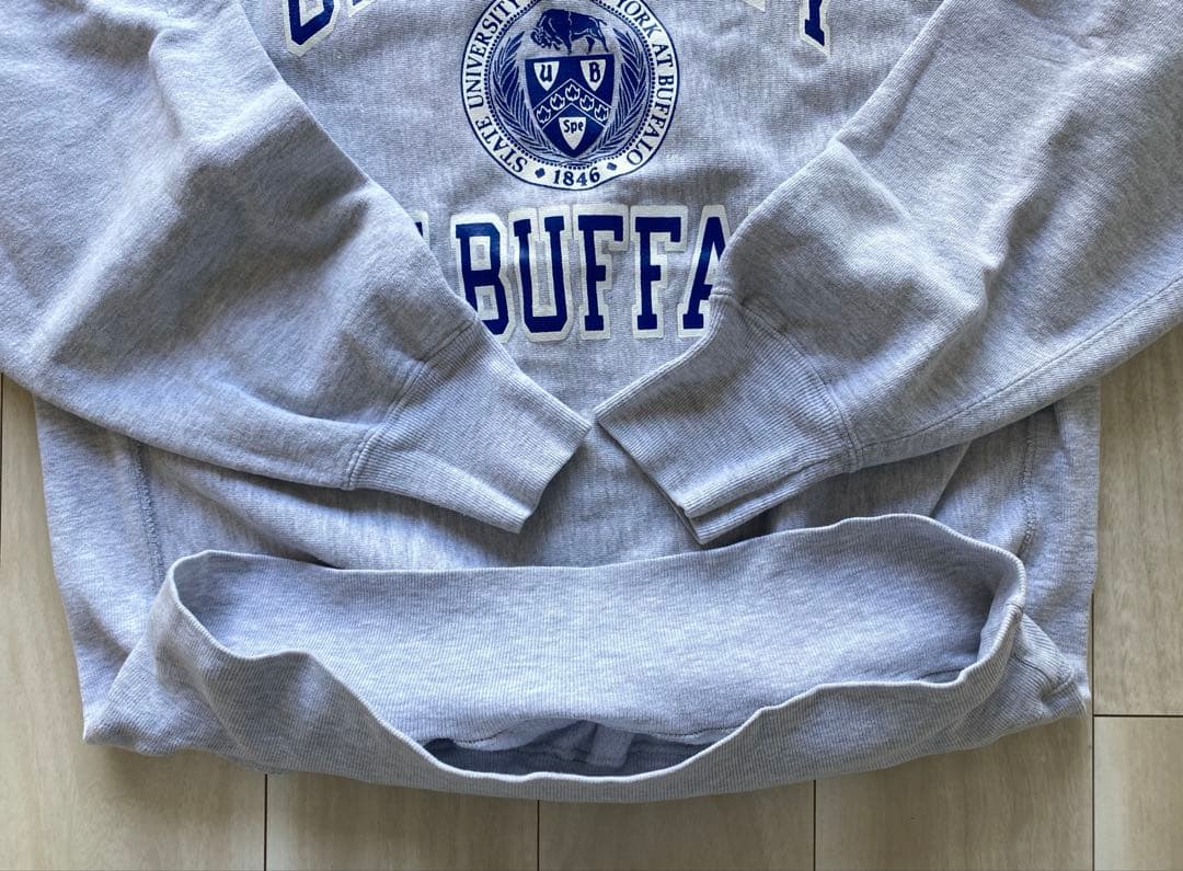 【希少XXL】 90s チャンピオン リバースウィーブ USA製 三段プリント