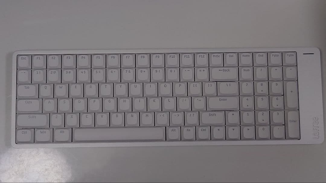 【特別限定カスタム】LOFREE FLOW2シルバー★100キー★超ロープロ仕様