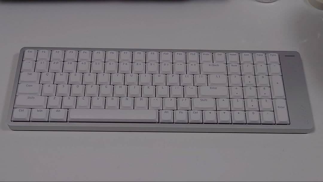 【特別限定カスタム】LOFREE FLOW2シルバー★100キー★超ロープロ仕様