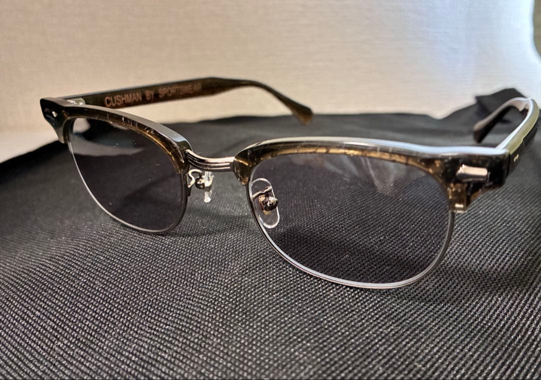 クッシュマンCUSHMAN サングラス 眼鏡　ロカビリー　50s眼鏡　美品