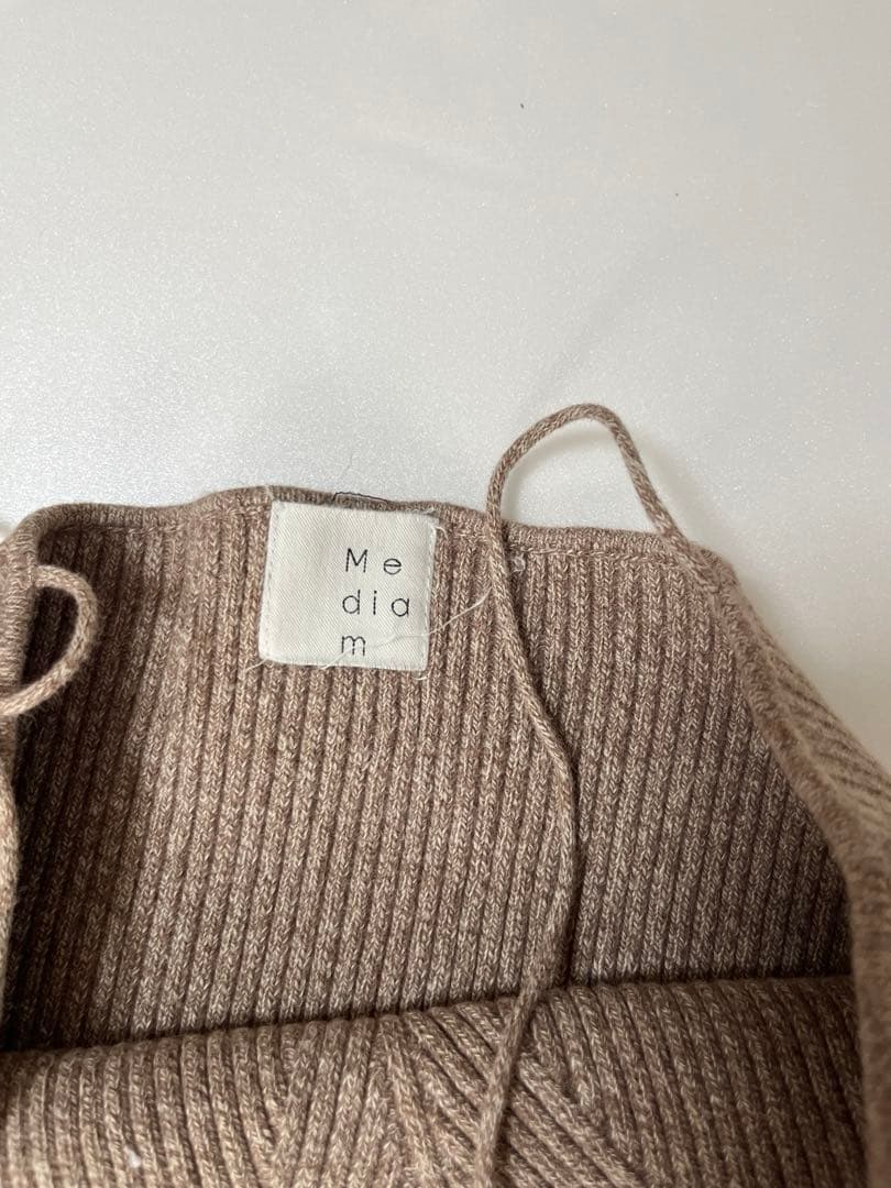 【美品】mediam ミディアム　Knit Bare Top