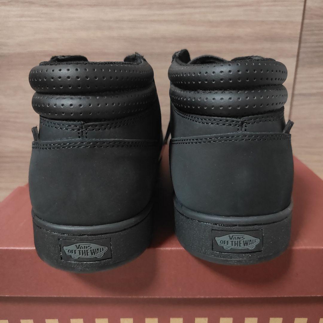 新品未使用27.0cm VANS 本革スニーカーブーツ モカシンMIDカット黒