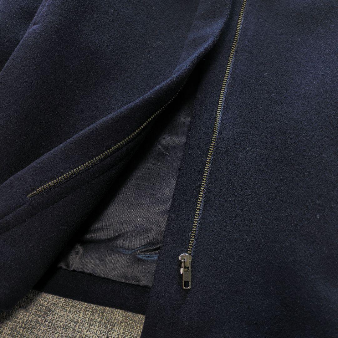 イネド　近年モデル　イタリア製生地　フーデットコート　美シルエット　ミドル丈