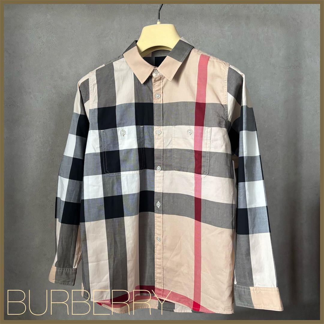 高級チェック シャツ バーバリーチルドレン キッズ kids 140cm 10y