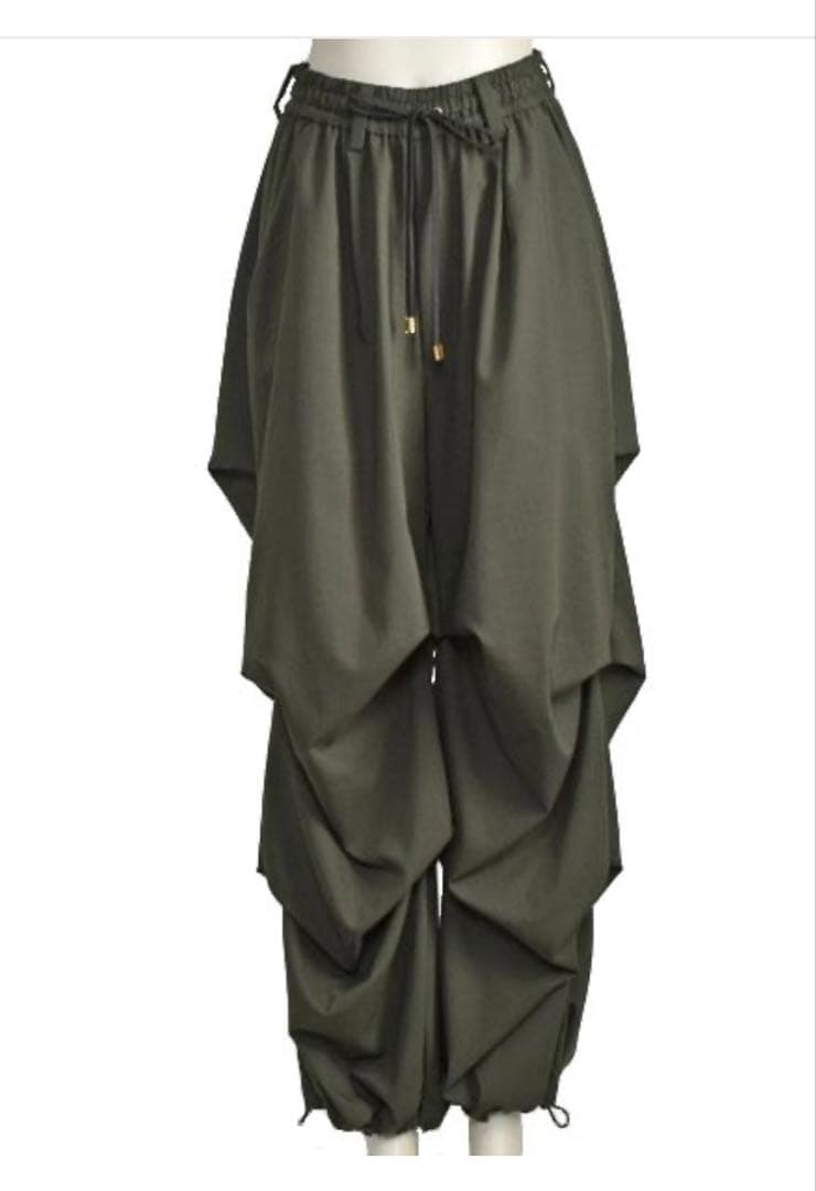 ayane ドレープタック　カーキ エンジニアパンツ