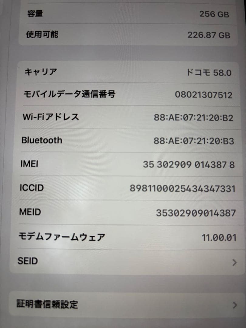 iPadPro10.5 2017 MPHG2J/A 256GB 中古品 ケース付