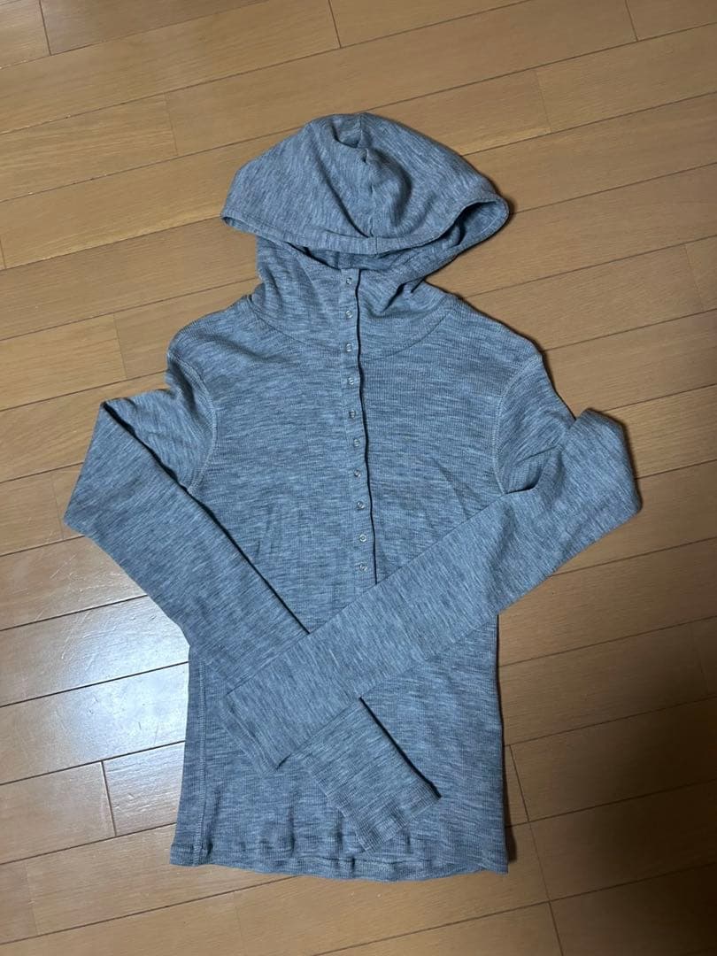トップス WOOL RIB HOODED TIGHT TOPS