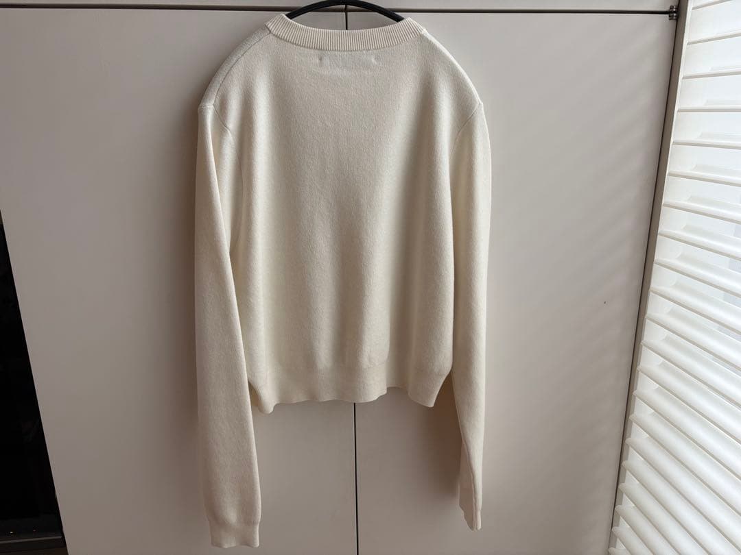 【未使用】CABaN コットンカシミヤ カーディガン/ホワイト XS