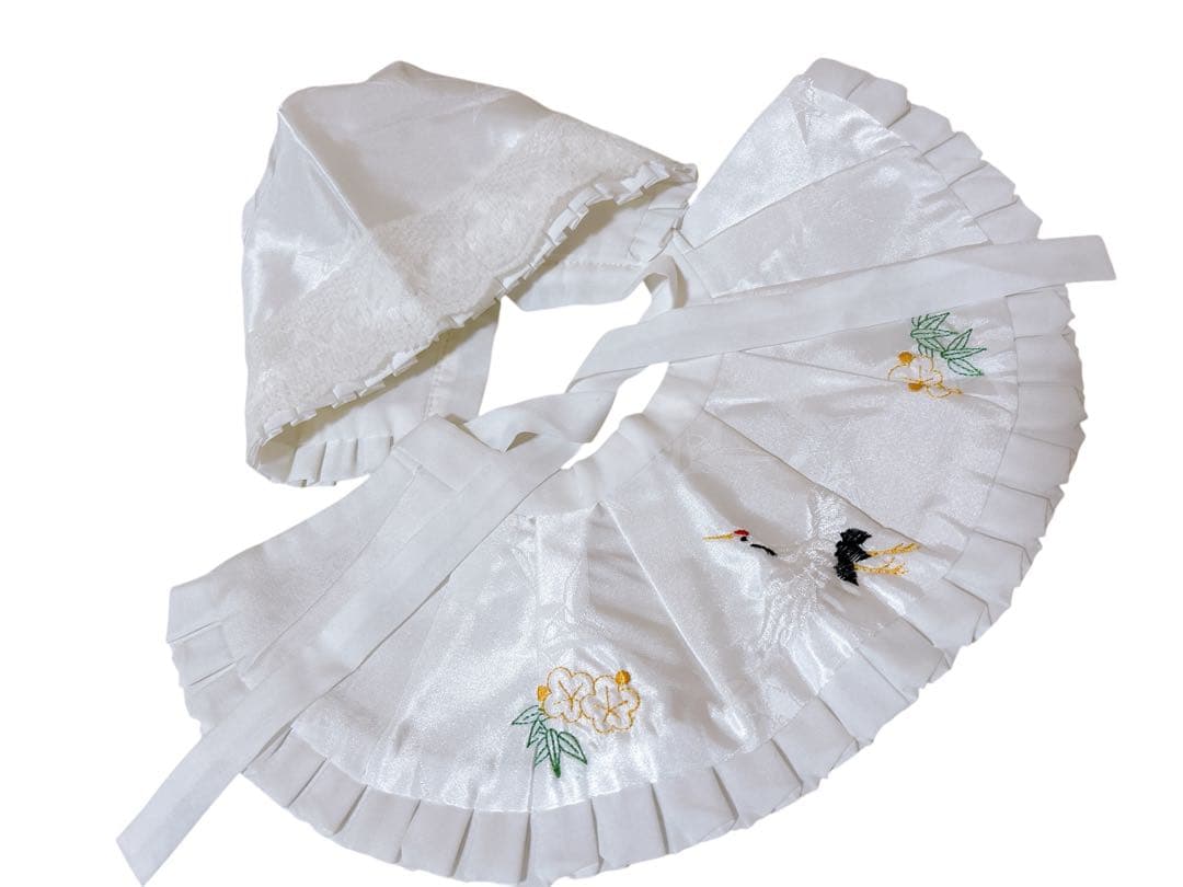 豪華逸品♡産着　掛け着　熨斗目　男の子　お宮参り　鷹　白系