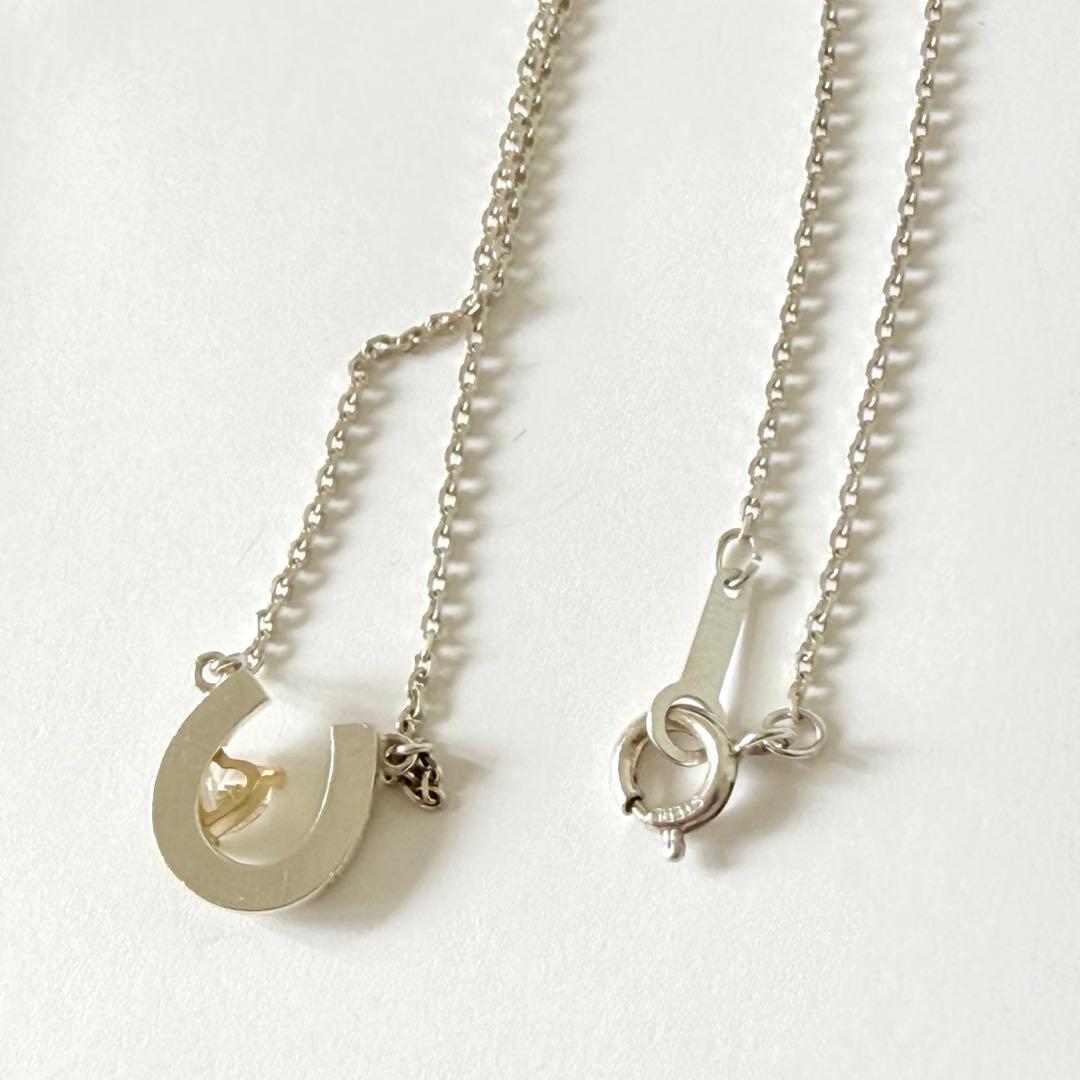 スタージュエリー　ホースシュー　K18　ゴールド　金　シルバー925　ネックレス