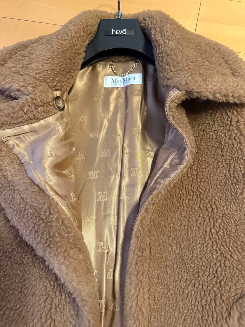 マックスマーラMax Mara テディベア ケープコートCamel TEBE美品