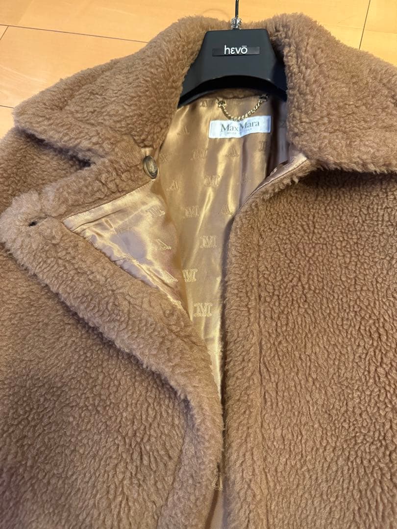 マックスマーラMax Mara テディベア ケープコートCamel TEBE美品