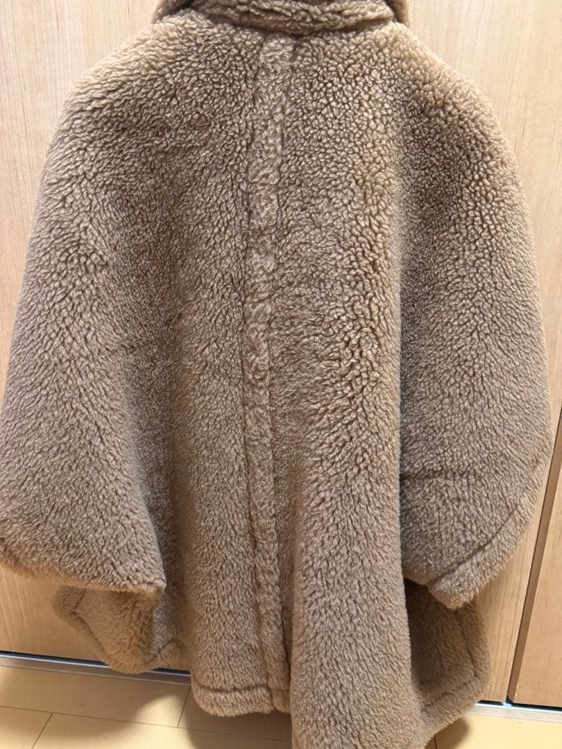 マックスマーラMax Mara テディベア ケープコートCamel TEBE美品