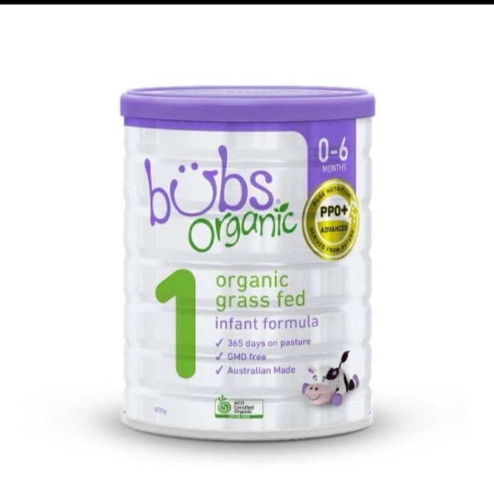 bubs Organic オーガニック粉ミルク 0-6ヶ月用　２缶セット