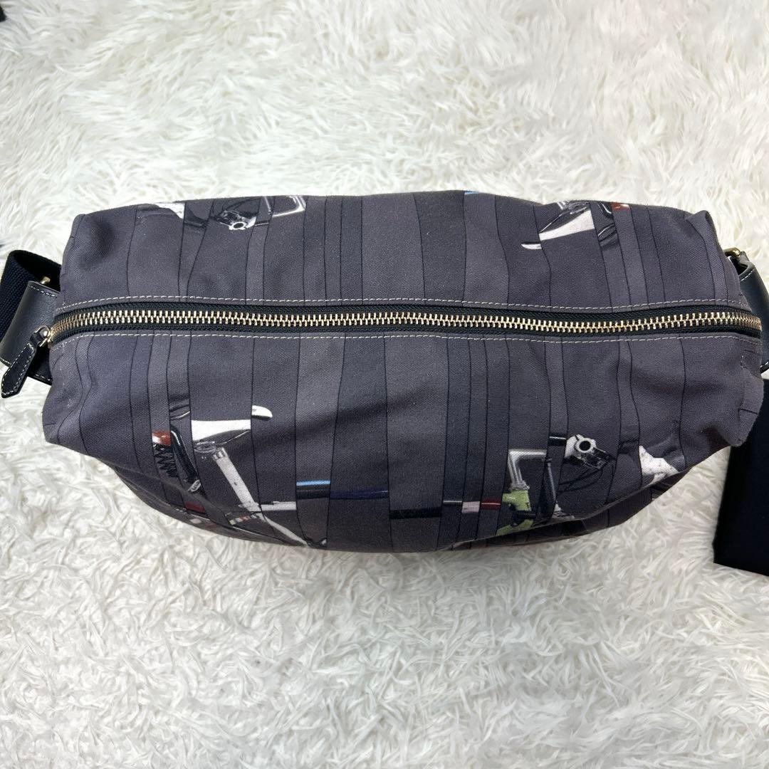 ポールスミス ショルダーバッグ自転車柄 A4対応 斜め掛けOK 保管袋付き